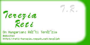 terezia reti business card